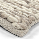 Alfombra de lana \'Talvia Braided Wool\' - Natural