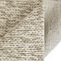 Alfombra de lana \'Talvia Braided Wool\' - Natural