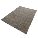 Alfombra de lana \'Larkana\' - Beige/negro