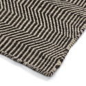 Alfombra de lana \'Larkana\' - Beige/negro