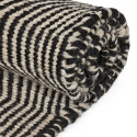 Alfombra de lana \'Larkana\' - Beige/negro