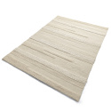 Alfombra de lana \'Almaty\' - Blanca