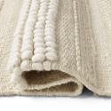 Alfombra de lana \'Almaty\' - Blanca