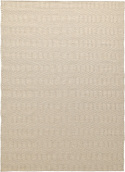 Alfombra de lana \'Larkana\' - Beige/blanco