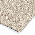 Alfombra de lana \'Larkana\' - Beige/blanco