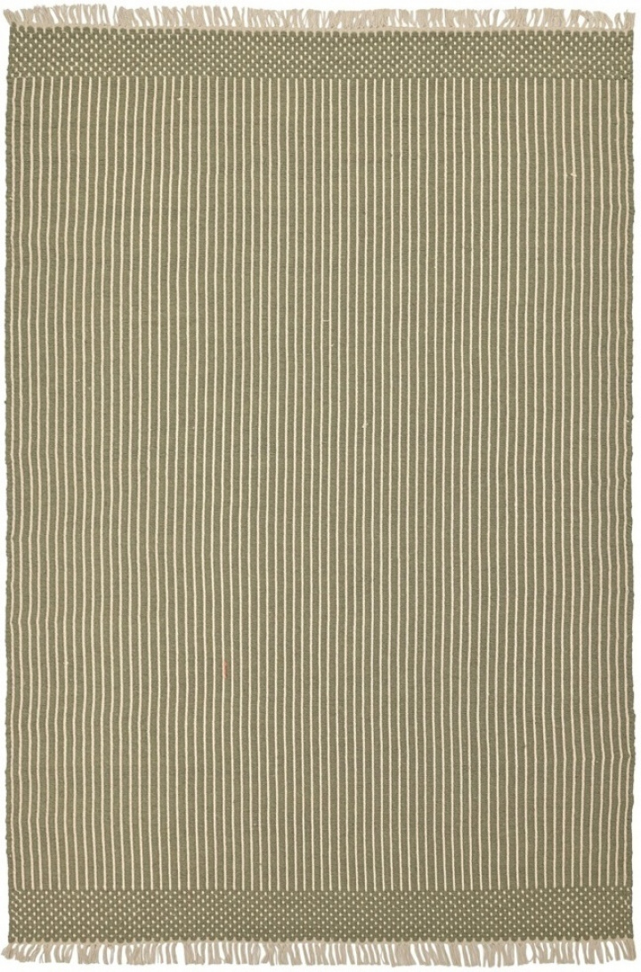 Alfombra de lana \'Arbil\' - Verde/blanco en el grupo Alfombras / Alfombras de lana con Reforma (V102015001)