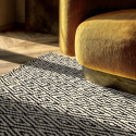 Alfombra de lana \'Monastir\' - Negro/blanco
