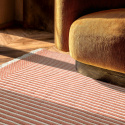Alfombra de lana \'Arbil\' - Terracota/blanco