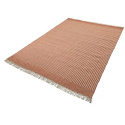 Alfombra de lana \'Arbil\' - Terracota/blanco