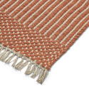 Alfombra de lana \'Arbil\' - Terracota/blanco
