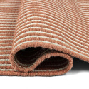 Alfombra de lana \'Arbil\' - Terracota/blanco