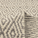 Alfombra de lana \'Monastir\' - Gris/blanco