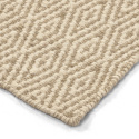 Alfombra de lana \'Monastir\' - Beige/blanco