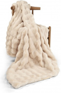 Manta \'Aranga Bubble Throw\' 130x170cm - Beige