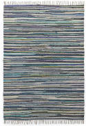 Alfombra de trapo \'Home\' - Multicolor/azul