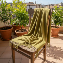 Plaid \'Samantha\' 130x170cm - Verde oliva