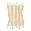 Plaid \'Beatriz Stripe\' 130x170cm - Beige/blanco