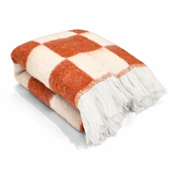 Cuadros \'Audrey Check\' 130 x 170 cm - Rosa/blanco en el grupo Decoración / Textiles / Mantas y cobijas con Reforma (V10201734)