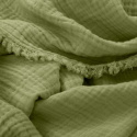 Manta de muselina \'Dorena\' 130x170cm - Verde