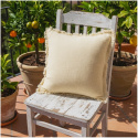 Funda de cojín \'Dorena\' 45x45cm - Blanco
