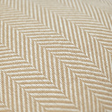 Funda de cojín \'Denisa Fishbone\' 45x45cm - Beige/blanco