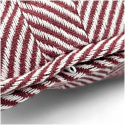 Funda de cojín \'Denisa Fishbone\' 45x45cm - Rojo/blanco
