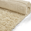 Alfombra Tipo Rya \'Melilla de lana tejida a mano\' - Natural