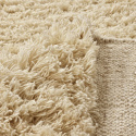 Alfombra Tipo Rya \'Melilla de lana tejida a mano\' - Natural