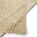 Alfombra Tipo Rya \'Melilla de lana tejida a mano\' - Natural