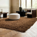 Alfombra Rya \'Melilla Handwoven Wool\' - Marrón