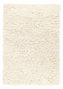 Alfombra Tipo Rya \'Fassale Handwoven Wool\' - Blanca
