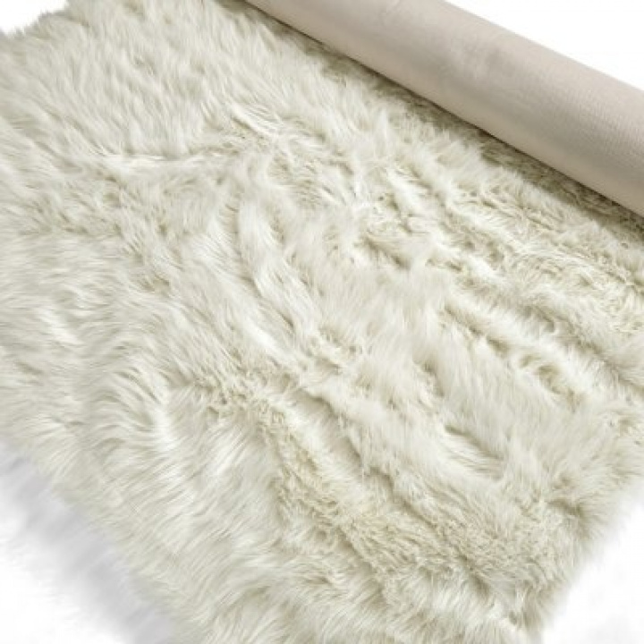 Alfombra Tipo Rya \'Sohar\' - Blanca en el grupo Alfombras / Alfombras de ryas con Reforma (V10206)