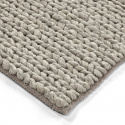 Alfombra de lana \'Talvia Braided Wool\' - Gris