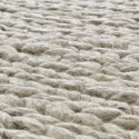 Alfombra de lana \'Talvia Braided Wool\' - Gris