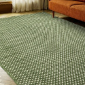 Alfombra de lana \'Ovelia\' - Verde/blanco