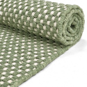 Alfombra de lana \'Ovelia\' - Verde/blanco