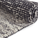 Alfombra de lana \'Talvia Braided Wool\' - Gris oscuro