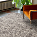 Alfombra de lana \'Talvia Braided Wool\' - Gris oscuro