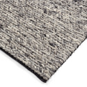Alfombra de lana \'Talvia Braided Wool\' - Gris oscuro