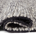 Alfombra de lana \'Talvia Braided Wool\' - Gris oscuro