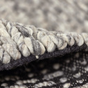 Alfombra de lana \'Talvia Braided Wool\' - Gris oscuro