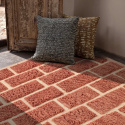 Alfombra \'Lana tejida a mano Leknes\' - Terracota