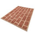 Alfombra \'Lana tejida a mano Leknes\' - Terracota