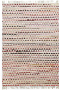 Alfombra de trapo \'Lindby\' - Multicolor/rosa