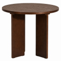 Mesa de caf&eacute; \'Cr&eacute;me\' Redonda 55 cm - Nogal
