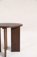 Mesa de caf&eacute; \'Cr&eacute;me\' Redonda 55 cm - Nogal