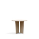 Mesa de caf&eacute; \'Cr&eacute;me\' Redonda 55 cm - Pigmentada blanca