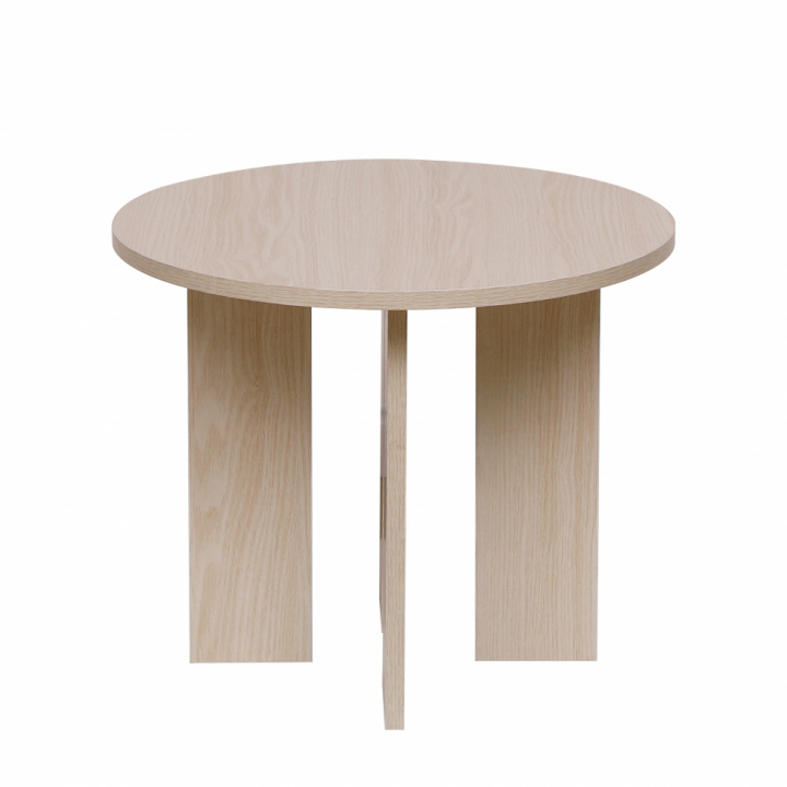 Mesa de café \'Créme\' Redonda 55 cm - Natural en el grupo Muebles / Mesas / Mesa de café con Reforma (WD-17-1)