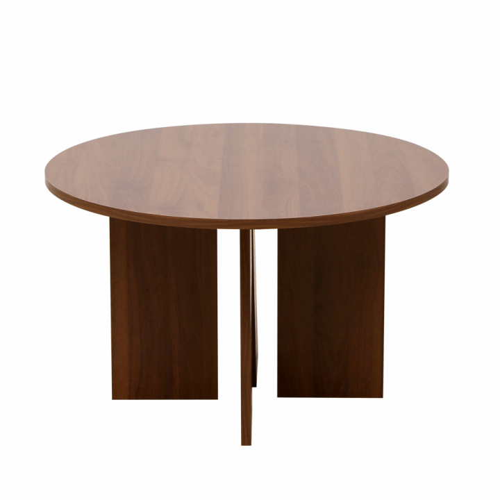 Mesa de café \'Créme\' Redonda 75cm - Nogal en el grupo Muebles / Mesas / Mesa de café con Reforma (WD-17-2-walnut)