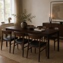 Mesa de comedor \'Fager\' 135cm - Nogal